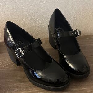 Dirty Laundry Black Patent Mary Jane Heels